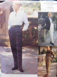 8489 Vogue Sport Tapered Pleat Pants Pattern 14-18 Uncut